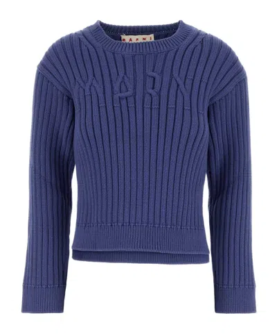 MARNI MARNI RIB-KNITTED CREWNECK JUMPER