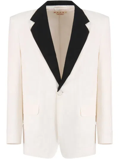 MARNI CONTRASTING-COLLAR BLAZER