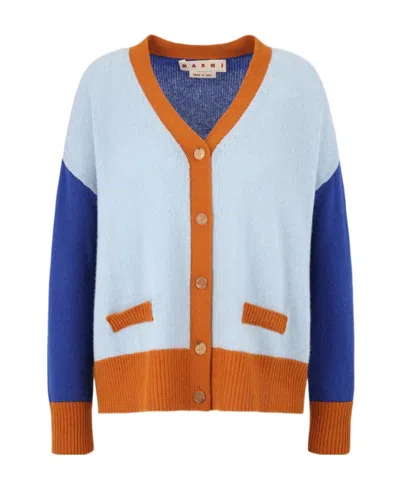MARNI CONTRASTING-TRIM KNIT CARDIGAN