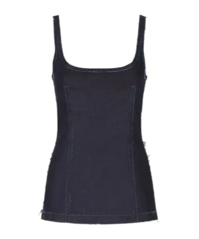 MARNI MARNI SLEEVELESS DENIM CORSET TOP