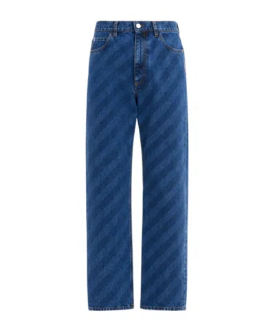 MARNI MARNI STRIPED STRAIGHT-LEG JEANS