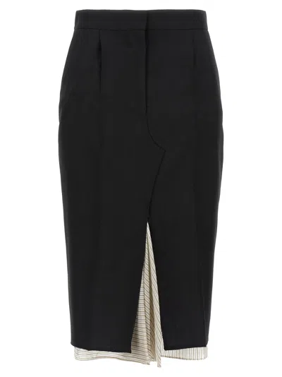 MARNI EXPOSED LINING SKIRT SKIRTS BLACK