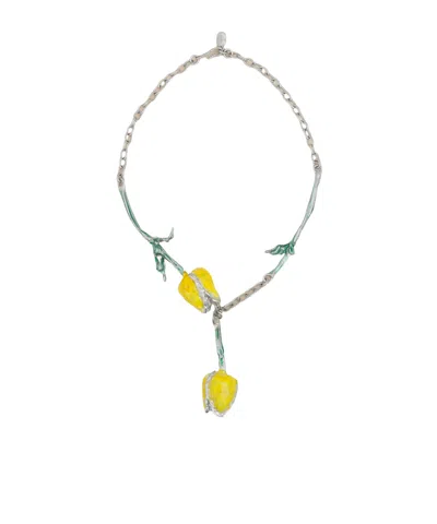 MARNI MARNI FLORAL PENDANT NECKLACE
