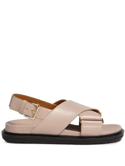 MARNI FUSSBET LEATHER SANDALS
