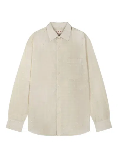 MARNI GEOMETRIC-JACQUARD SHIRT