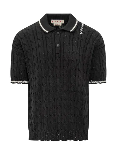 MARNI MARNI KNITTED POLO SHIRT