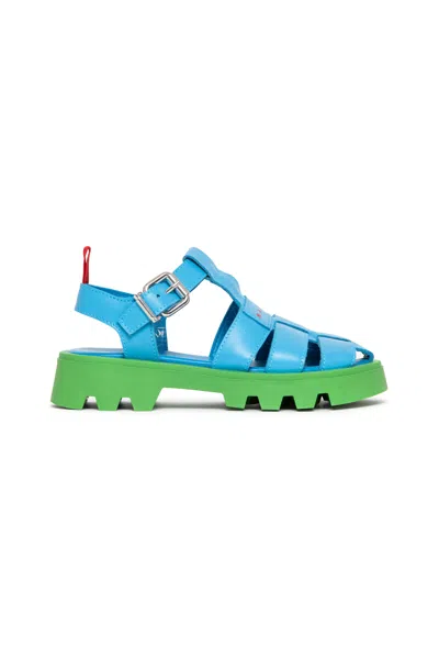 MARNI LEATHER FISHERMAN SANDALS