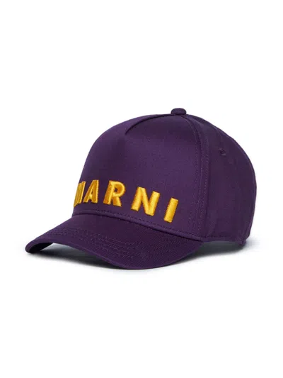 MARNI LOGO-EMBROIDERED CAP