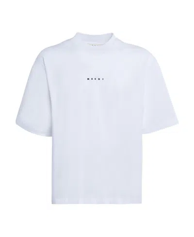 MARNI MARNI LOGO PRINTED CREWNECK T-SHIRT