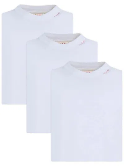 MARNI MARNI PACK OF 3 SHORT SLEEVED T-SHIRTS RELAXED FIT CLOTHING