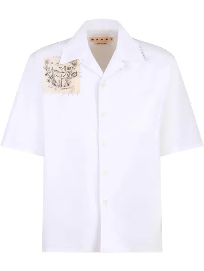 MARNI PATCH-DETAIL SHIRT