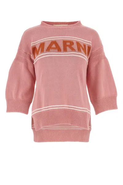 MARNI PINK COTTON SWEATER