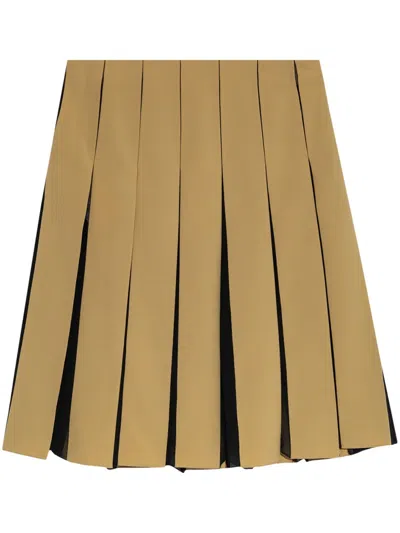 MARNI PLEATED COLOUR CONTRAST SKIRT