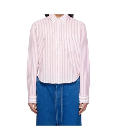 MARNI POPLIN STRIPE LONG SLEEVE SHIRT