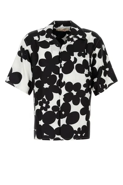 MARNI PRINTED SATIN SHIRT