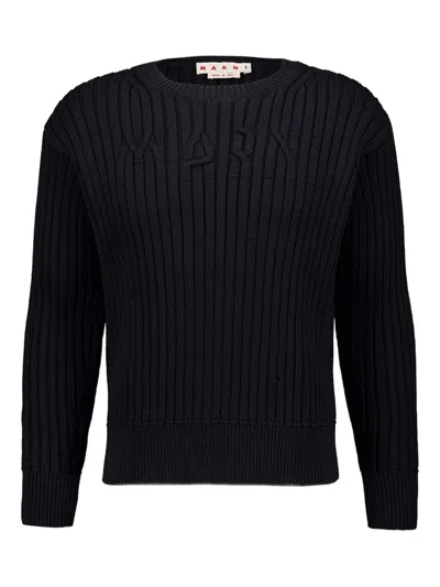MARNI RIBBED-KNIT JUMPER