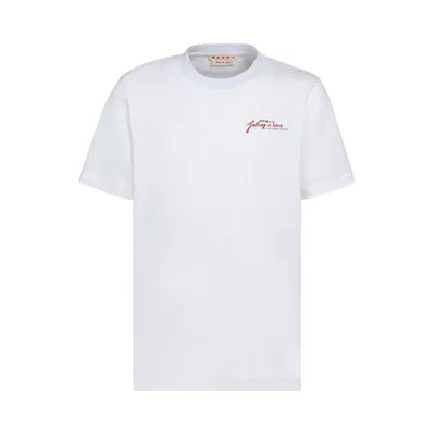 MARNI MARNI SHORT-SLEEVE T-SHIRT 'LILY WHITE'