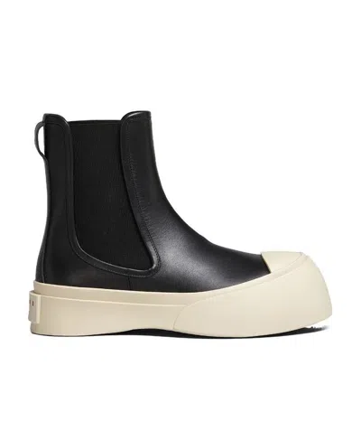 MARNI MARNI SLIP-ON ROUND-TOE ANKLE BOOTS