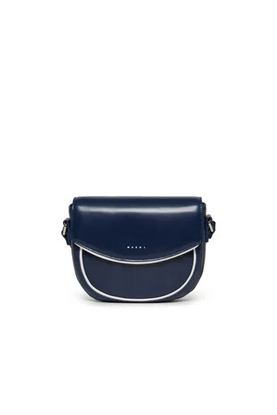 MARNI BORSA SMILE BAG IN TESSUTO SPALMATO CON TRACOLLA