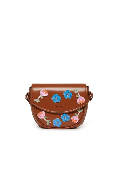 MARNI SMILE BAG WITH FLOWERS