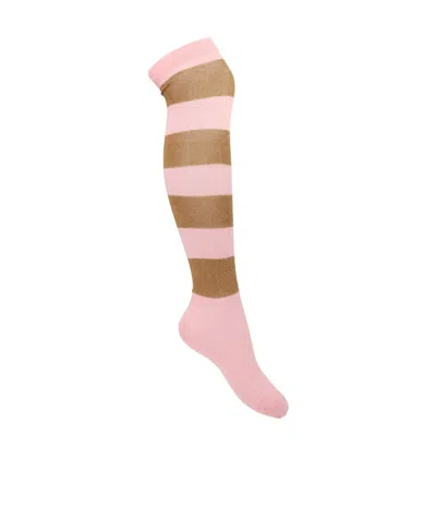 MARNI MARNI STRIPED METALLIC THREAD SOCKS