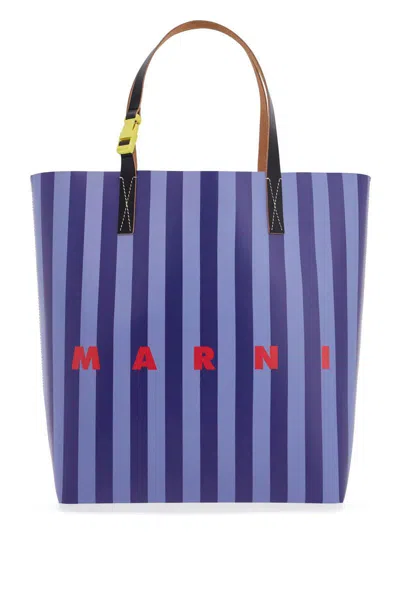 MARNI STRIPED TRIBECA TOTE BAG