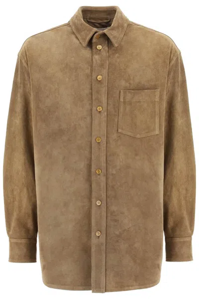 MARNI SUEDE LEATHER OVERSHIRT