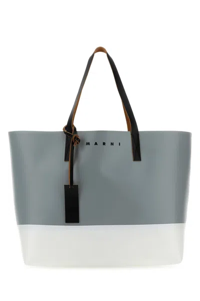 MARNI TWO-TONE PVC SHOPPING BAG