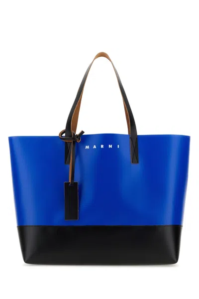 MARNI TWO-TONE PVC SHOPPING BAG