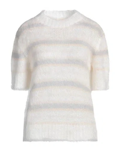 MARNI MARNI WOMAN SWEATER WHITE SIZE 8 MOHAIR WOOL, POLYAMIDE, WOOL