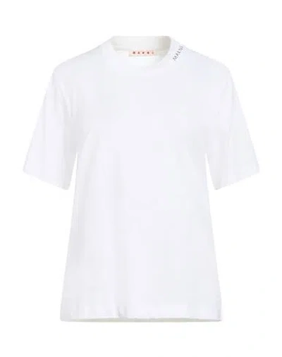 MARNI MARNI WOMAN T-SHIRT WHITE SIZE 6 COTTON