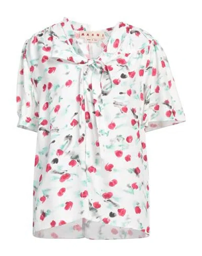 MARNI MARNI WOMAN TOP WHITE SIZE 12 VISCOSE
