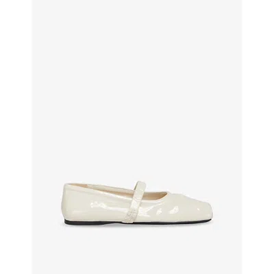 MARNI WOMENS MARNI LOGO-EMBOSSED PATENT-LEATHER MARY JANE SHOES