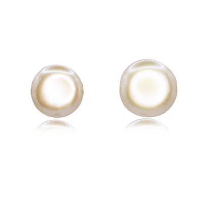 MARQUISE SWIM WOMEN'S GOLD / WHITE EARRINGS - O COIN PEARL & GOLD