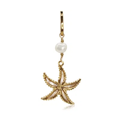 MARQUISE SWIM WOMEN'S WHITE / GOLD BIKINI CHARM - GOLD & WHITE STARFISH