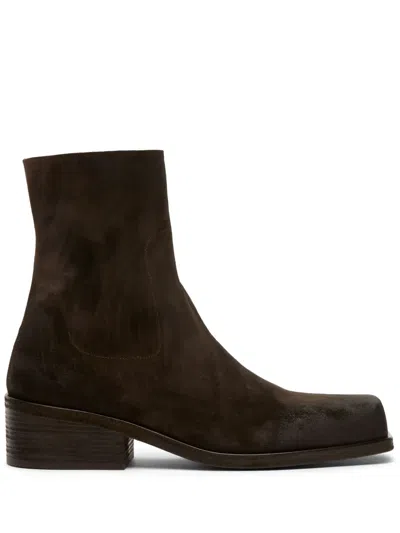 MARSÈLL 55MM CASSELLO SUEDE ANKLE BOOTS