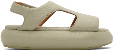 MARSÈLL SSENSE EXCLUSIVE GREEN CIAMBELLONA SANDALS