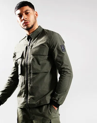 MARSHALL ARTIST MARSHALL ARTIST HERREN OVERSHIRT FORTE POLYAMIDJACKE IN KHAKIGRÜN