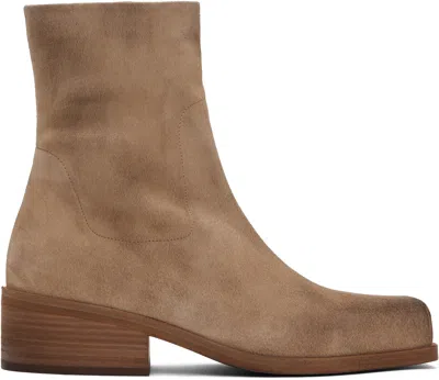MARSÈLL BEIGE CASSELLO ANKLE BOOTS