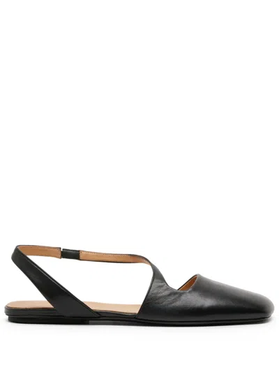 MARSÈLL QUADRANGOLO LEATHER BALLET FLATS