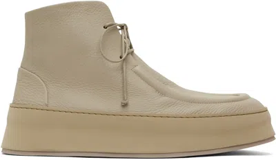 MARSÈLL SSENSE EXCLUSIVE GRAY CASSAPANA ANKLE BOOTS