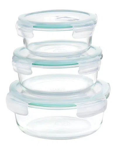 MARTHA STEWART MARTHA STEWART 6PC ROUND GLASS STORAGE CONTAINERS WITH LEAK PROOF LIDS
