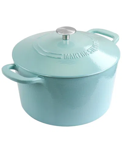 MARTHA STEWART MARTHA STEWART ENAMELED CAST IRON 7QT DUTCH OVEN WITH LID