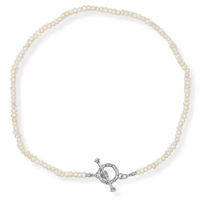 MARTINA ROZENBERG SMIRA JEWELRY WOMEN'S ONDALUZ - CLASSIC PEARL NECKLACE SILVER