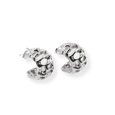 MARTINA ROZENBERG SMIRA JEWELRY WOMEN'S ONDALUZ - PINCOYA EARRINGS SILVER