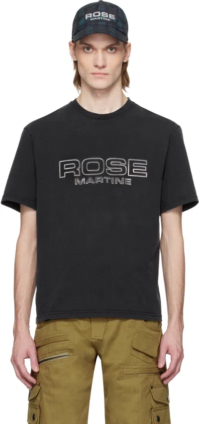 MARTINE ROSE BLACK CLASSIC T-SHIRT