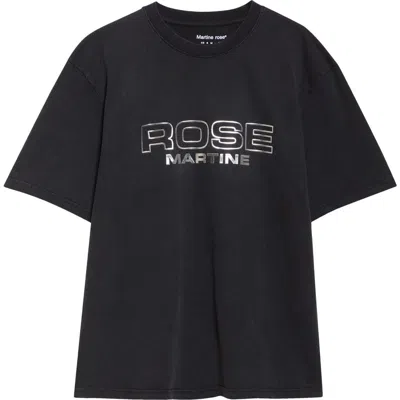 MARTINE ROSE MARTINE ROSE CLASSIC METALLIC LOGO T-SHIRT
