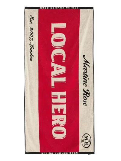 MARTINE ROSE LOCAL HERO BEACH TOWEL