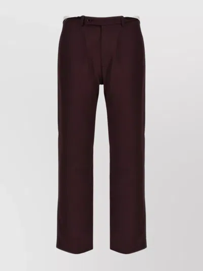 MARTINE ROSE ROLLED WAISTBAND TAILORED TROUSERS
