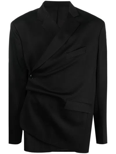 MARTINE ROSE WRAP-DESIGN BLAZER